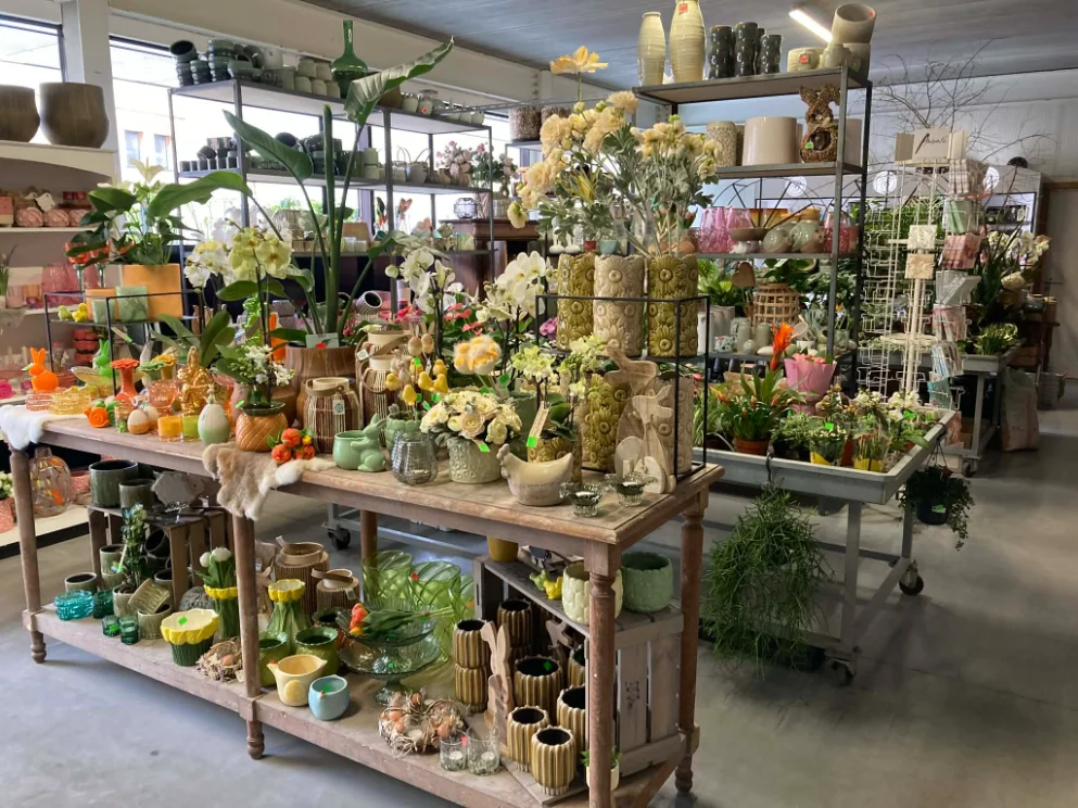 interieur bloemenafdeling